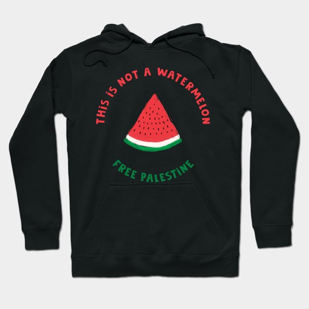 Palestine Watermelon, This is Not a Watermelon Hoodie by massingso